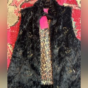 NWT Betsey Johnson Sequin Vest
